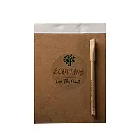 Conference event kit with notepad and kraft seed pen for corporate events Conference event kit with notepad and kraft seed pen for corporate events