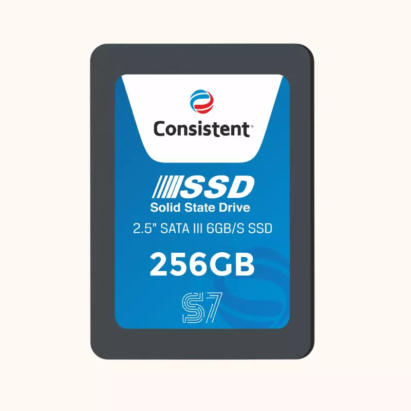 Consistent 2.5" 256GB SSD with SATA III Interface, 6Gb/s Read/Write Speed Upto - 552/500 MB/s,