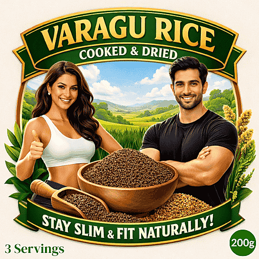 Varagu Rice Cooked and Dried - 200g