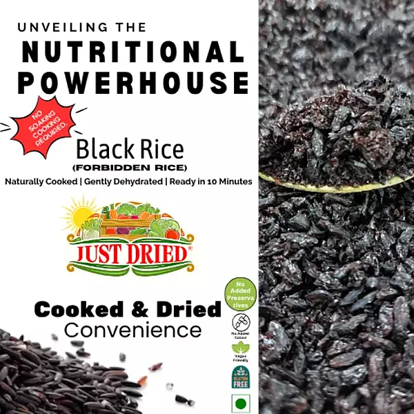 Cooked and Dried Black Rice Cooked and Dried Black Rice