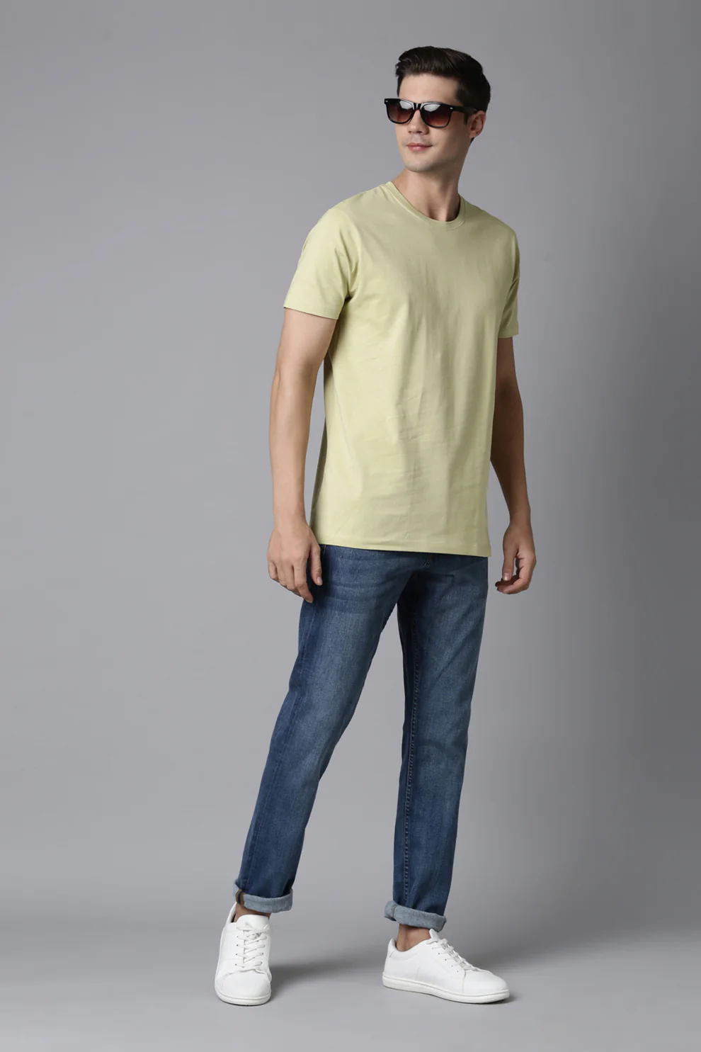 Cotton Plain Round Neck Tshirt