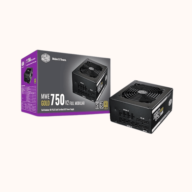 Cooler Master SMPS MWE750 V2 750 WATT FULLY MODULAR 80 PLUS GOLD (MPE-7501-AFAAG-IN)