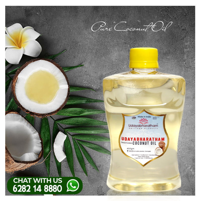 Health Oil Pure Copra Coconut Oil(450ML) Include postage fees