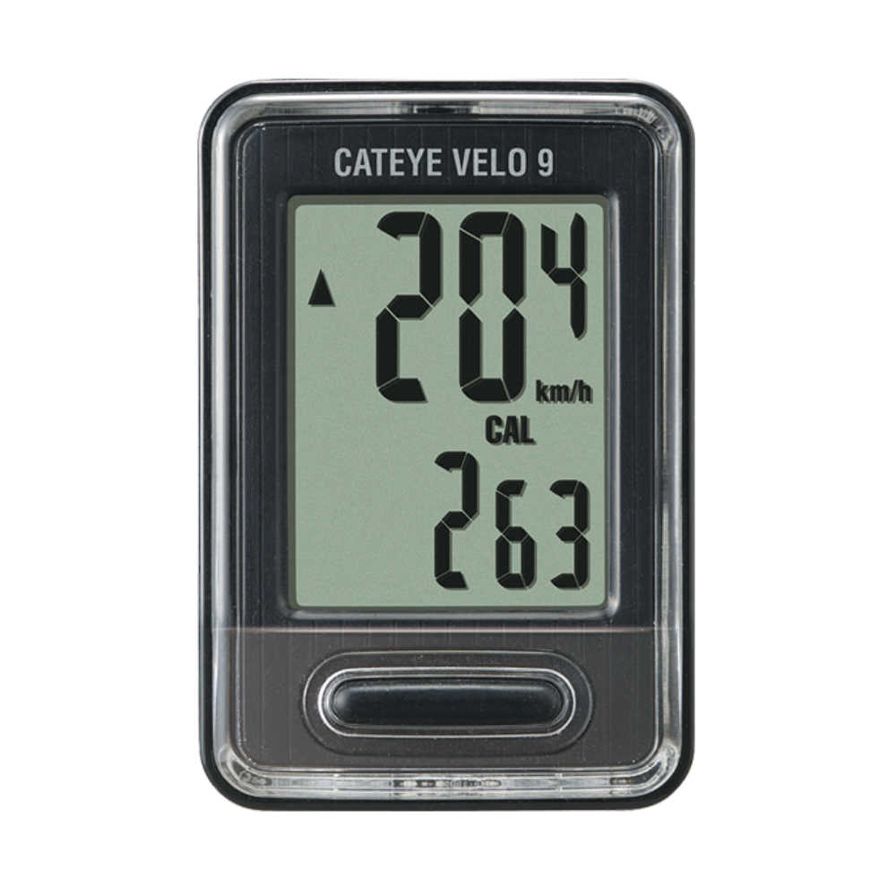 Cateye Cyclo Computer Velo 9 Black CC-VL820 (Wired)
