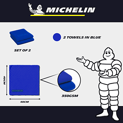 350 GSM 40 X 40 Cms 2pcs (2 Blue)