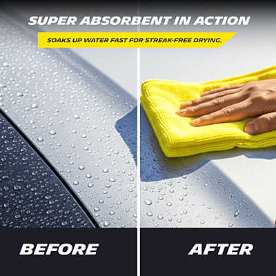 350 GSM 40x40 cms 6 pcs (3 blue & 3 yellow)