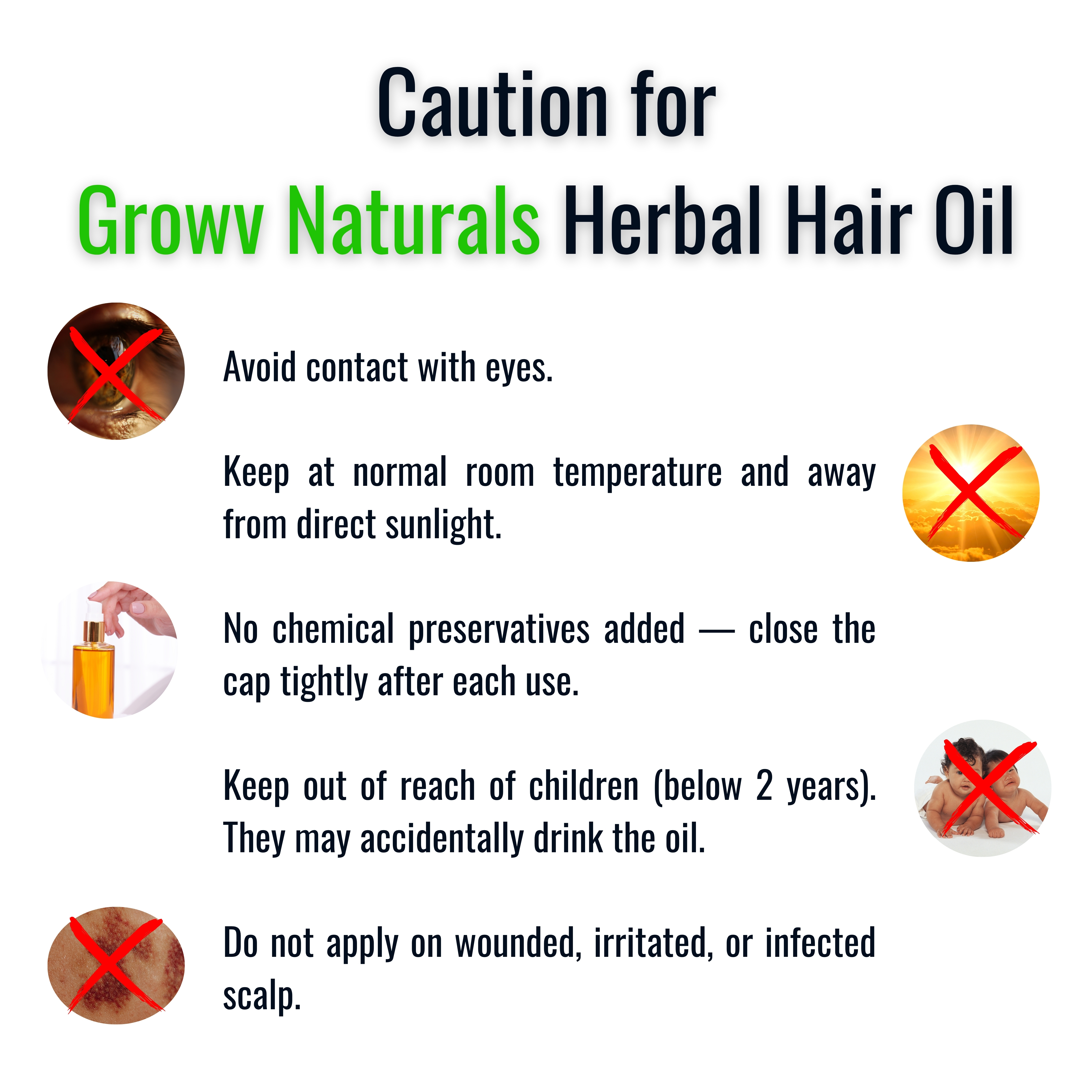 Growv Naturals Unisex Herbal Hair Oil 100ml | 100% Natural & Chemical-Free |
