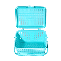 Plastic Marriot Utility Basket with Handle Multicolored