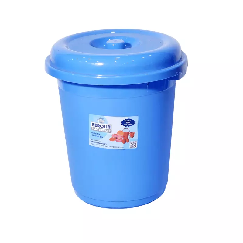 7 Litre Kerolin Multicolored Storage Bucket Drum with Lid