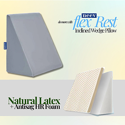Neev Ergo Wedge Pillow with Latex Top
