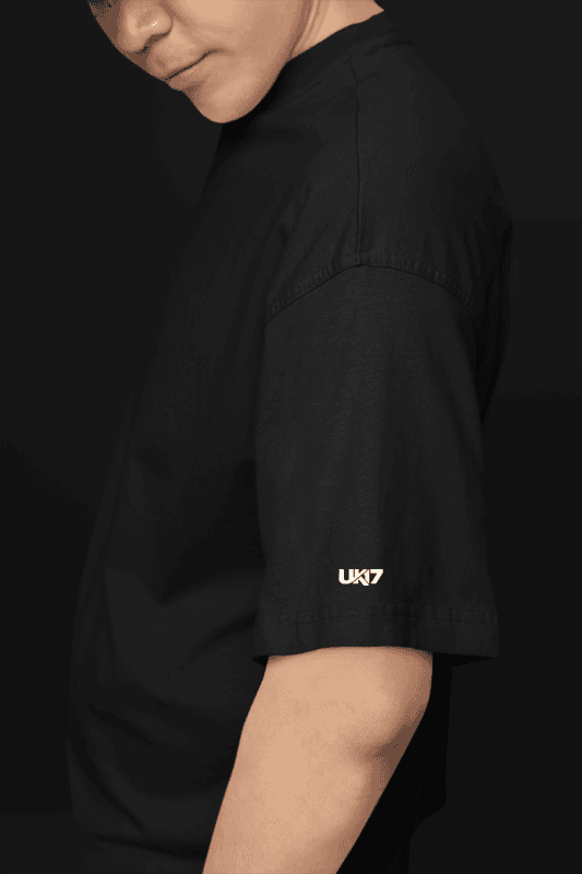 Inferno Wings Black Oversized Tee