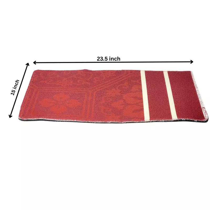 Red Printed Door Mat 23.5*15 inch