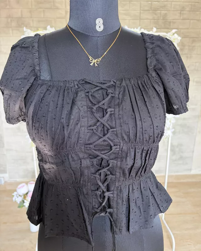 Coquette Peplum Top
