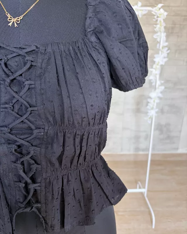 Coquette Peplum Top