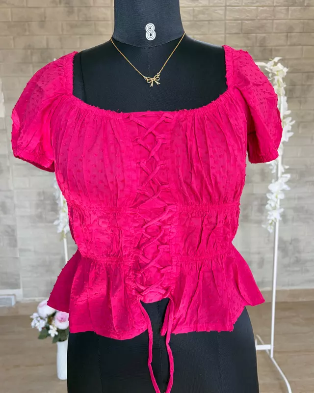 Coquette Peplum Top