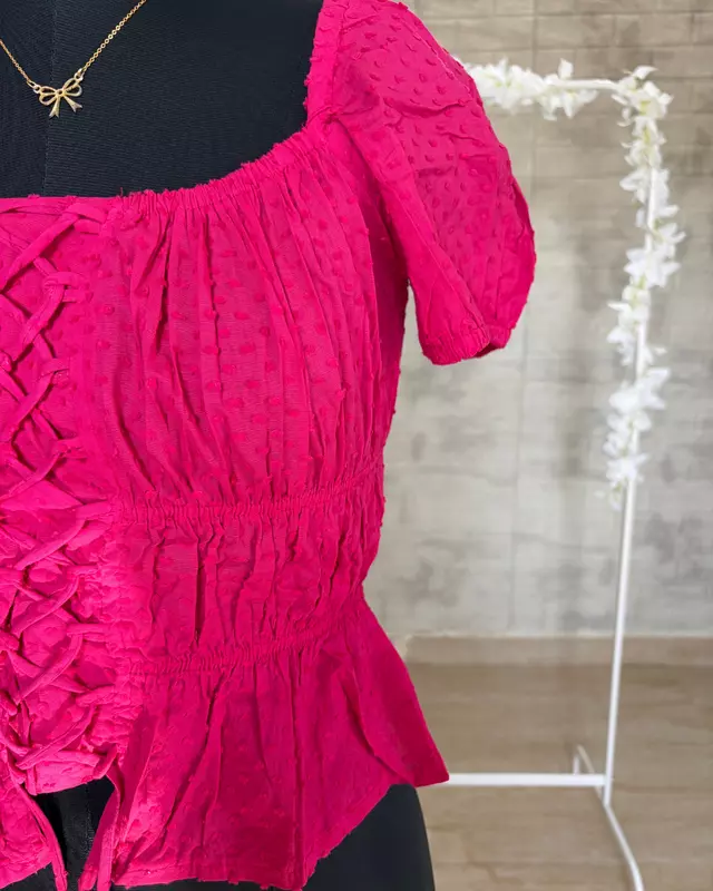 Coquette Peplum Top