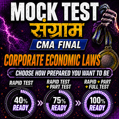 CMA Final Corporate Economic Laws (Paper 13) - Mock Test