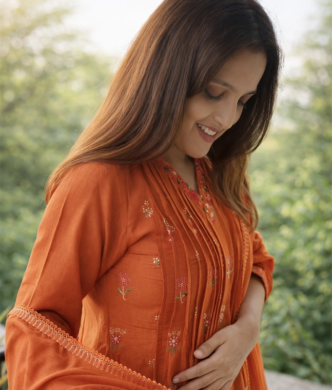 Coral Gulnaar Suit Set