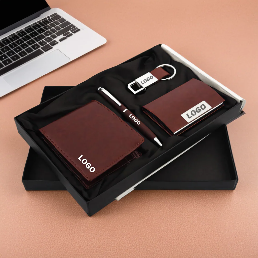 Signature Collection: Elegant Pen, Keychain, Card Holder & Wallet Set