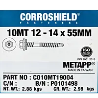 2 inch-Corroshield SS Self-Tapping Hex Screw – (10MT 12-14×55 mm)