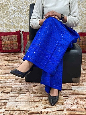 Cotton Chikan Mastani - RoyalBlue