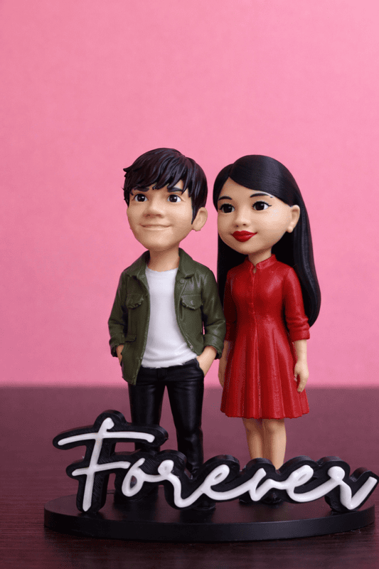 Custom Couple Miniature Figurine