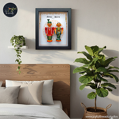 Together Always - Handcrafted & Personalized Couple Wall Frame - 14x12.5 Inch