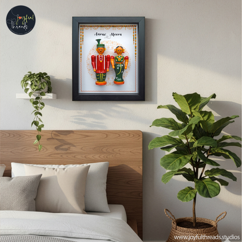Together Always - Handcrafted & Personalized Couple Wall Frame - 14x12.5 Inch