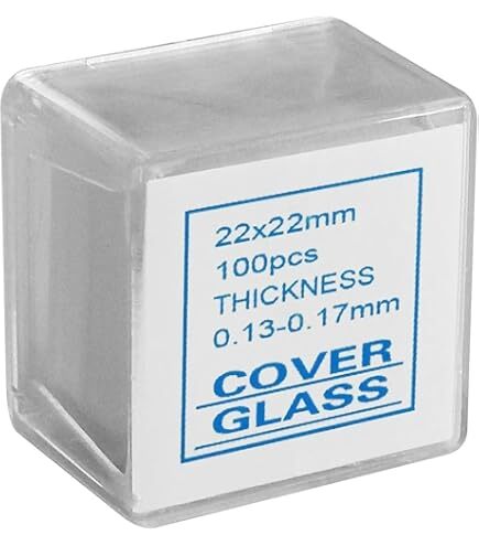 Cover Glasses or Cover Slips Thickness 0.13 to 0.17mm