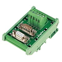 DB9-MG6 Terminal Blocks Module DIN Rail Mount Interface Module Male / Female Connector Board