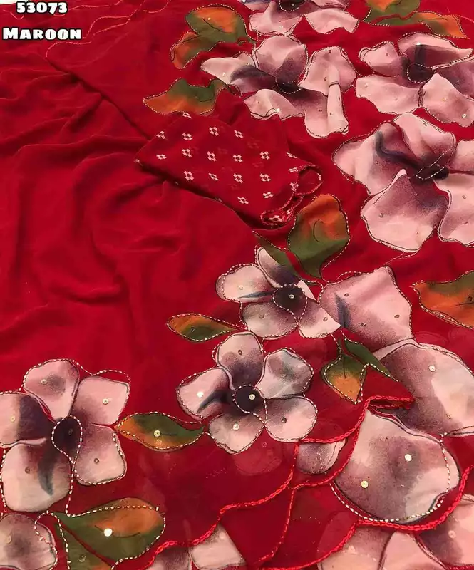 Flora Soft Weightless Chiffon Saree