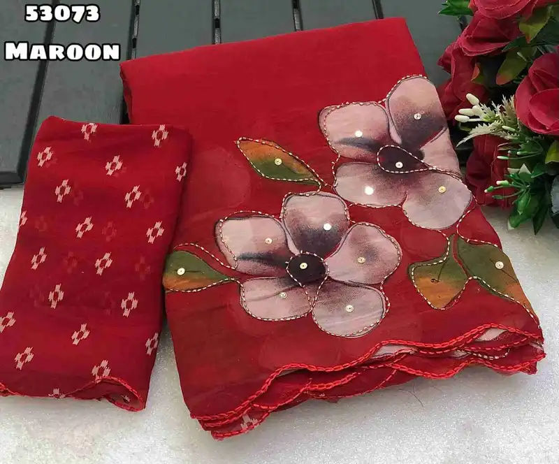 Flora Soft Weightless Chiffon Saree