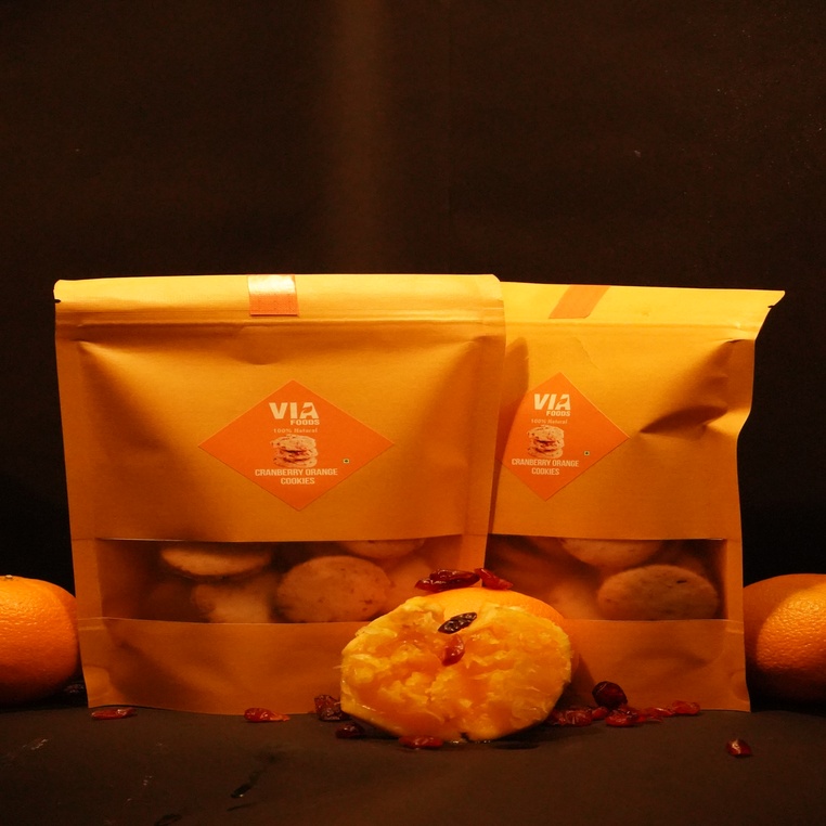 VIA Foods Orange cranberry cookies