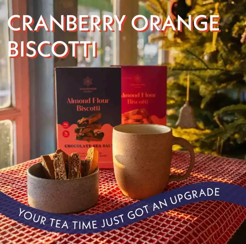 Cranberry Orange Biscotti - Atmosphere