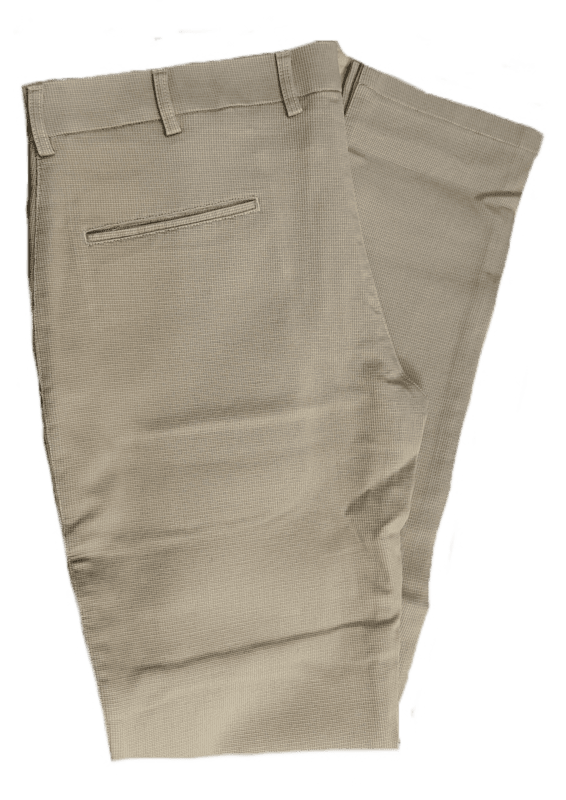 Cream Plain Pant