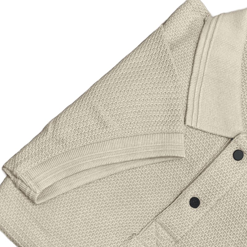 Cream Self Design Tshirt