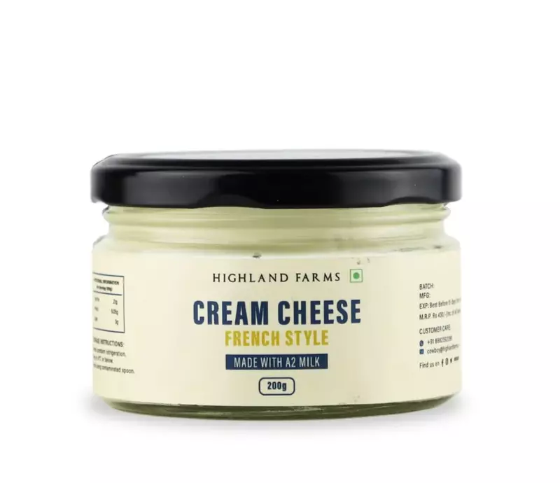 A2 Cream Cheese 200 gms (French Style) - Highland Farms