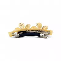 Elegant Creamy Ivory Floral Hair Barrette Clip