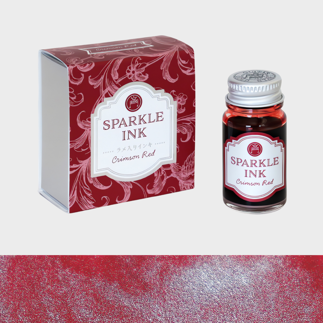 Teranishi Chemical | Ink | 12ml | Sparkle | Guitar | For Fountain Pen | Crimson Red