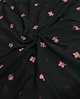 Crinkle Cotton With Flowers
