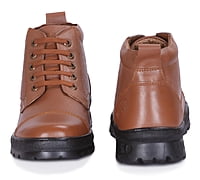 VPSC Pure Leather Ankle Police Boot with Zip Boots For Men  (Model- THAR))