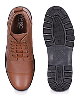 VPSC Pure Leather Ankle Police Boot with Zip Boots For Men  (Model- THAR))