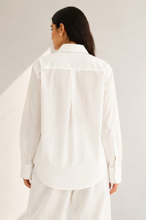 Cross Pattern Collar Shirt