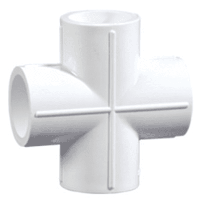 Cross Tee, 32mm, 1-1/4(Inch), Supreme Aqua Gold uPVC High Pressure Plumbing System