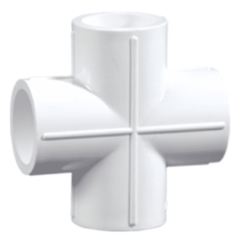 Cross Tee, 20mm, 3/4(Inch), Supreme Aqua Gold uPVC High Pressure Plumbing System