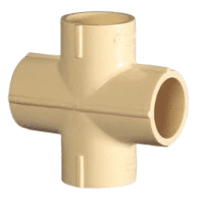 Cross Tee, 25mm, 1"(Inch), Life Line C-PVC Hot and Cold Water System 