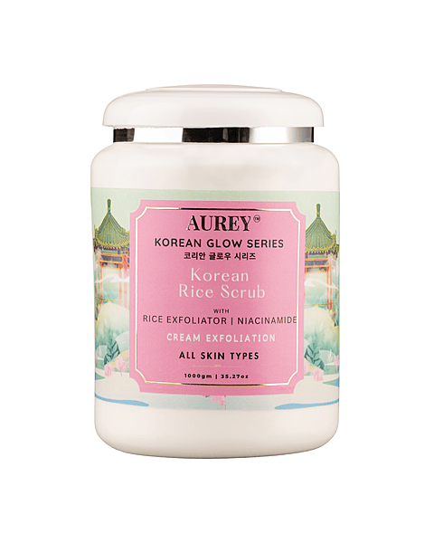 Aurey Korean Rice Scrub With Rice Exfoliator & Niacinamide 1Kg