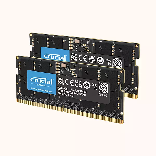 Crucial 64GB Kit DDR5-5600 SODIMM CL46-â€ŽCT2K32G56C46S5