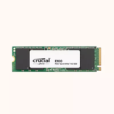 Crucial E100 480GB PCIe Gen4 2280 NVMe M.2 SSD