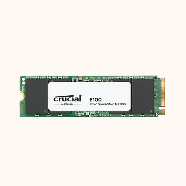 Crucial E100 480GB PCIe Gen4 2280 NVMe M.2 SSD